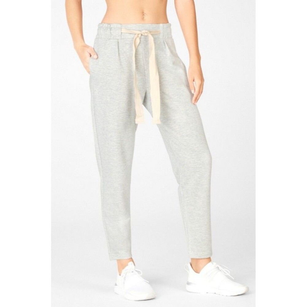 Fabletics Women's Light Grey Emery Tapered Pants Size XXS